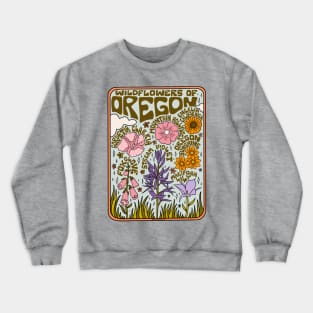 Oregon Wildflowers Crewneck Sweatshirt